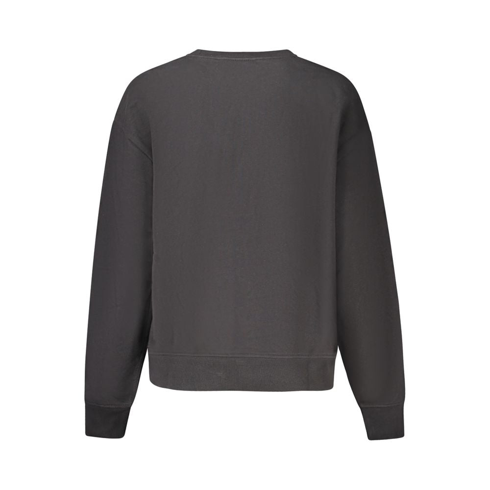 Felpa da donna in cotone nero Calvin Klein