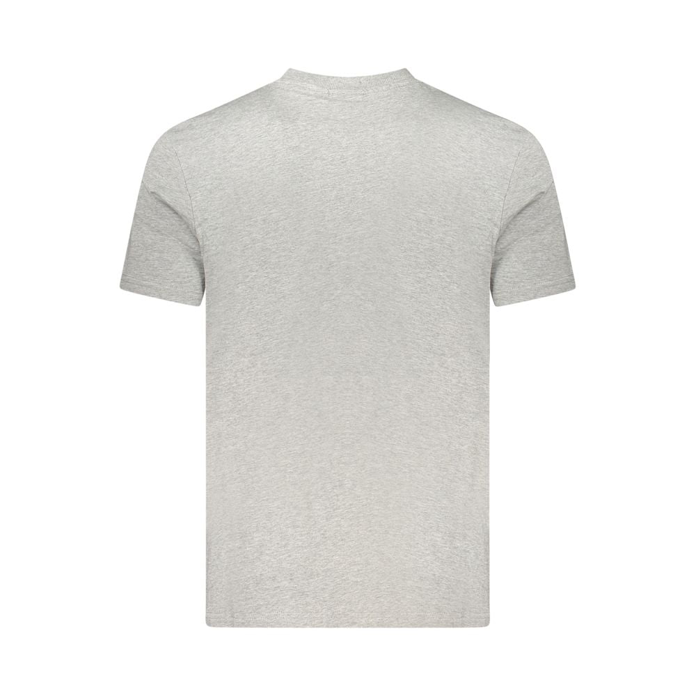 T-shirt da uomo in cotone grigio Napapijri