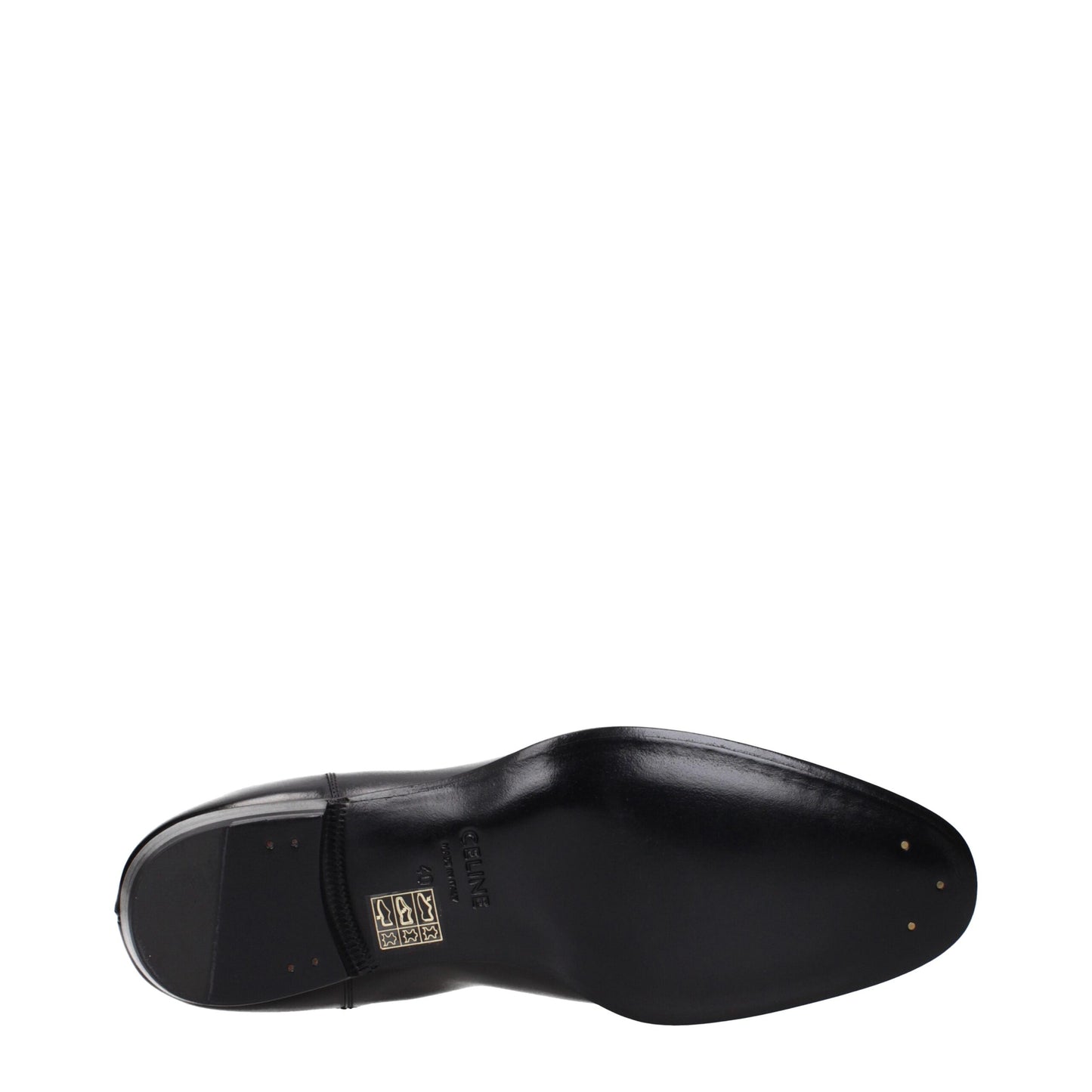 Stivaletti in pelle nera Celine