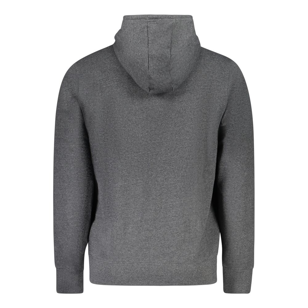 Sweat à capuche pour hommes en coton Accademia Militare Grigio