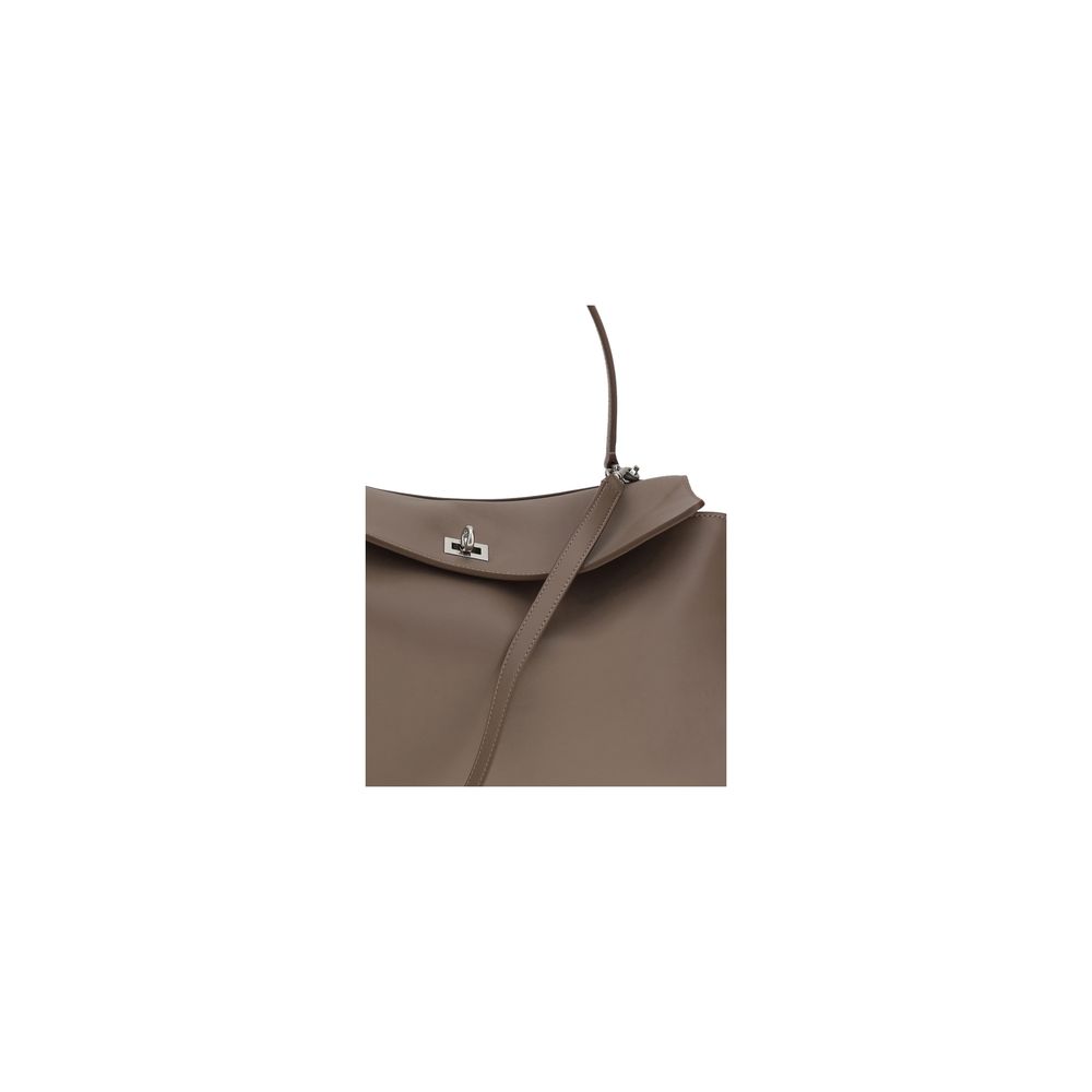 Sac bandoulière Balenciaga Bos Taurus en cuir de veau gris