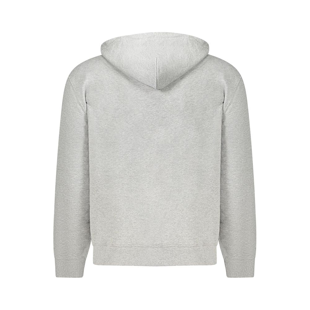 Calvin Klein "Felpa da uomo in cotone grigio con cappuccio"