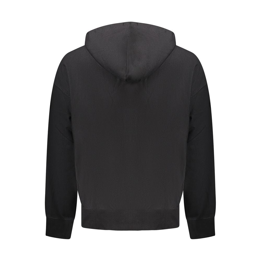 Felpa da uomo in cotone nero Calvin Klein