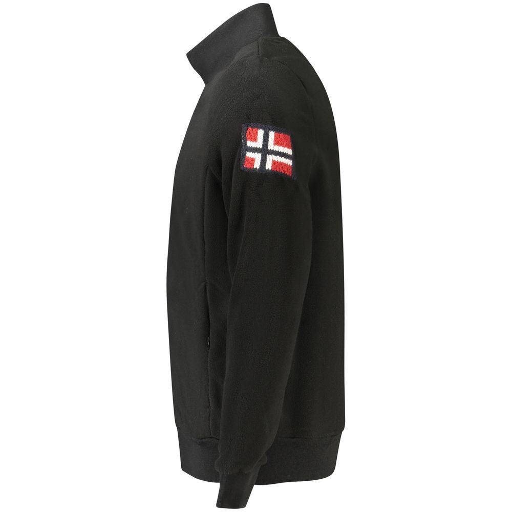Felpa da uomo in poliestere nero Norvegia 1963