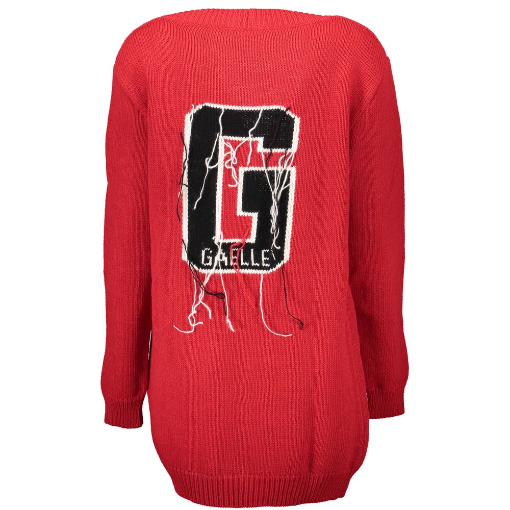 Gilet en acrylique rouge pour femme Gaelle Paris