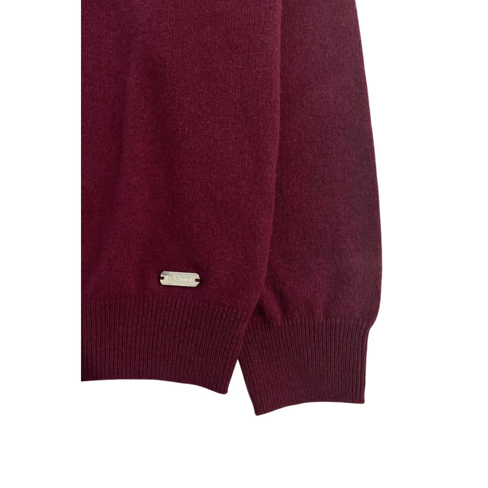 Maglione da uomo in cashmere rosso Baldinini Trend