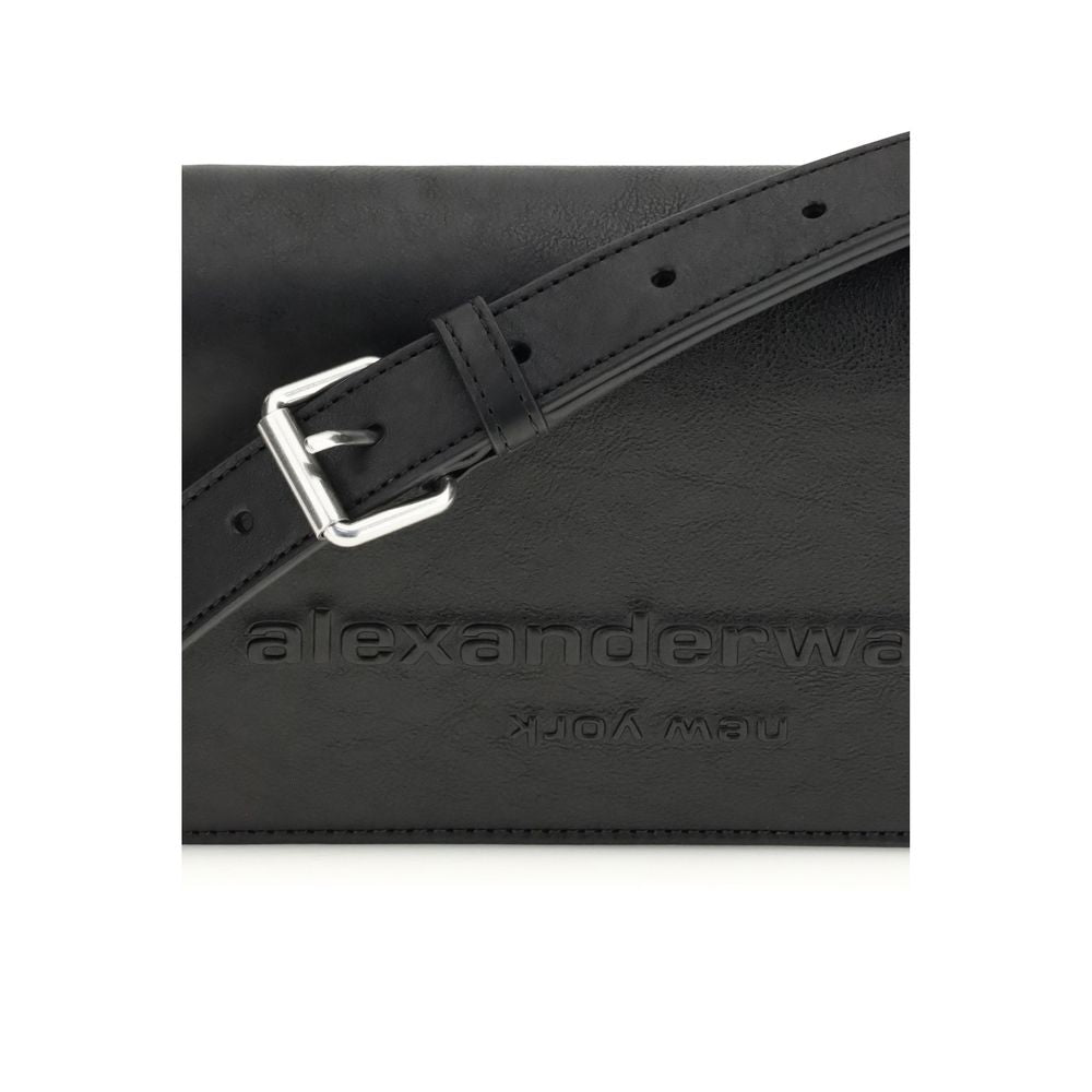 Sac bandoulière Alexander Wang Bos Taurus en cuir de veau noir