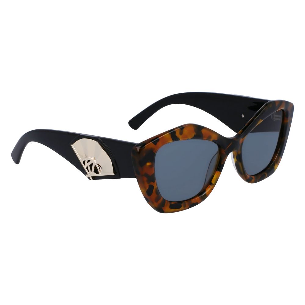 Occhiali da sole in acetato marrone Karl Lagerfeld