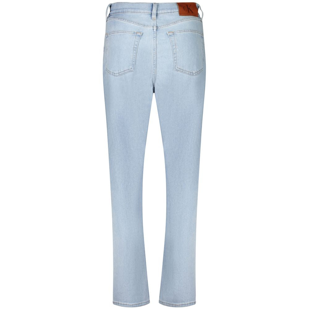 Jean Calvin Klein Azzurro en coton pour femme