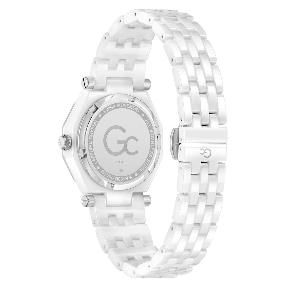 Orologio elegante in ceramica grigia GC