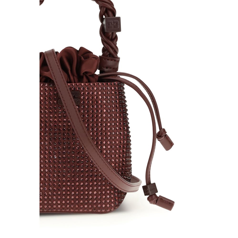 Sac à main Ganni Bordeaux en polyester recyclé