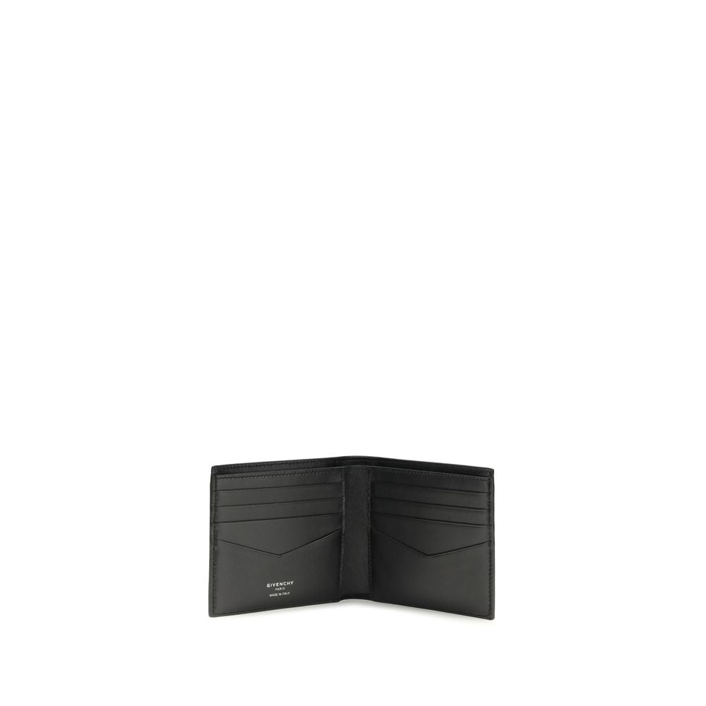 Portafoglio Givenchy Bos Taurus in pelle di vitello nera