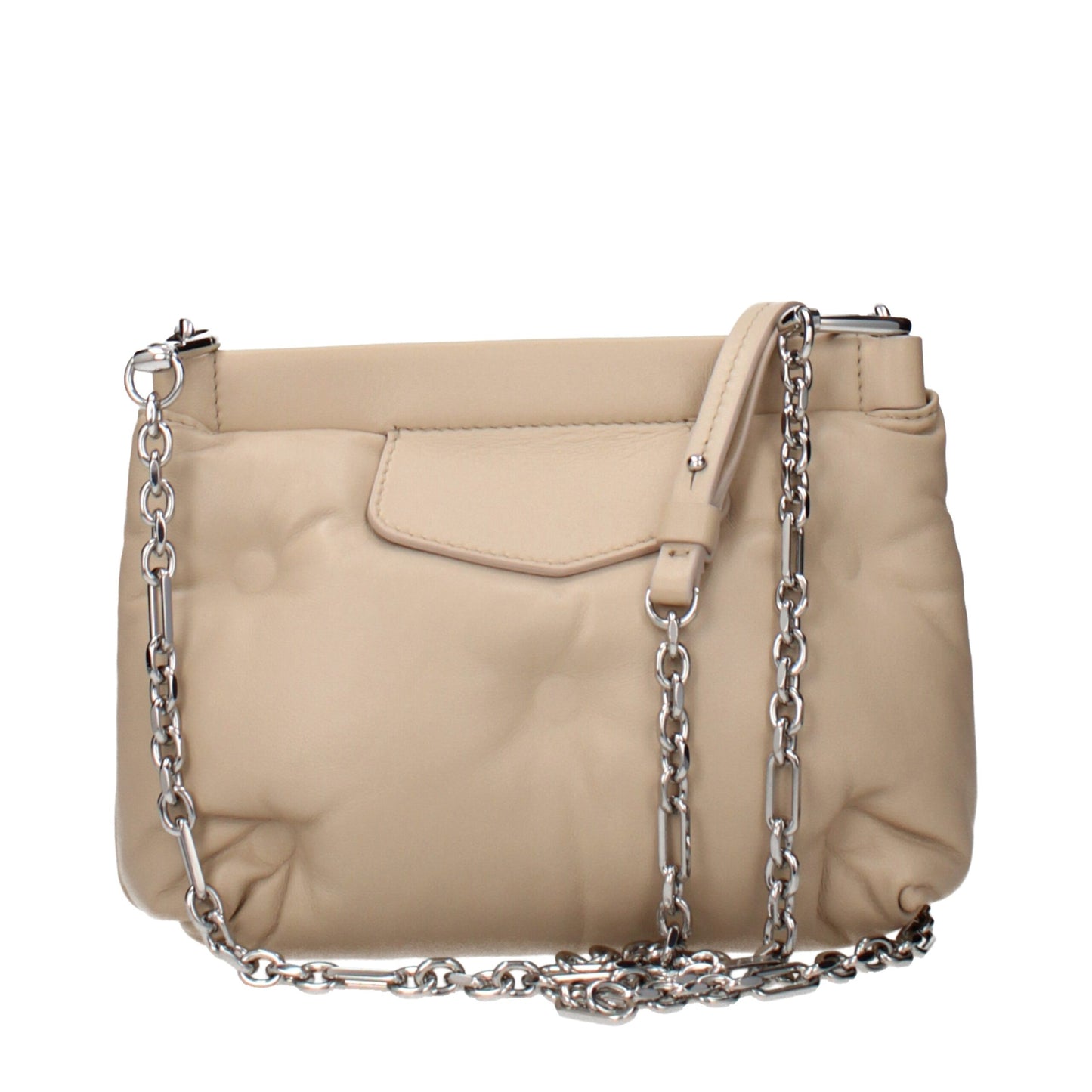 Borsa a tracolla in pelle beige Maison Margiela
