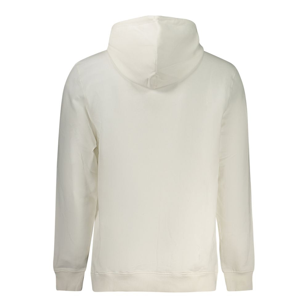 Felpa con cappuccio da uomo in cotone bianco Tommy Hilfiger