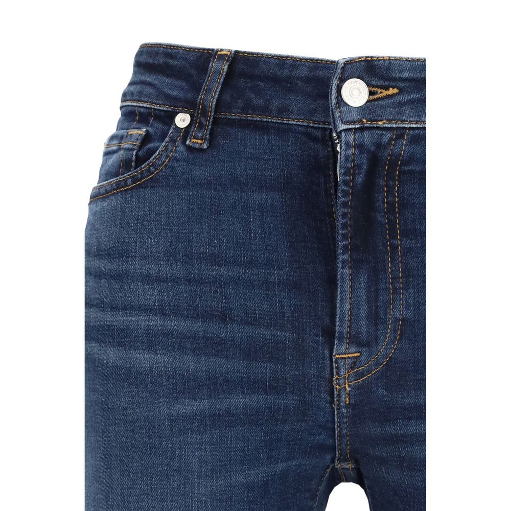 Jean bootcut en coton bleu 7FOR
