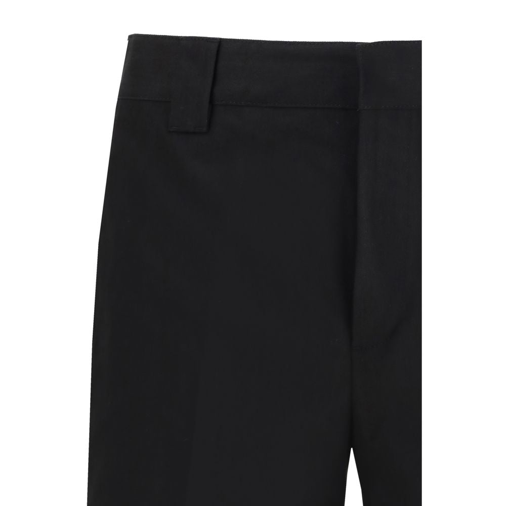 Pantaloni chino in cotone nero Golden Goose