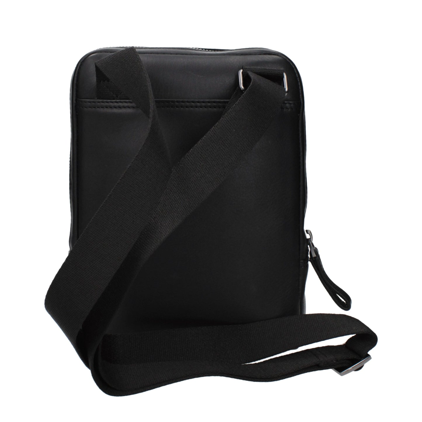 Borsa a tracolla in pelle nera Piquadro