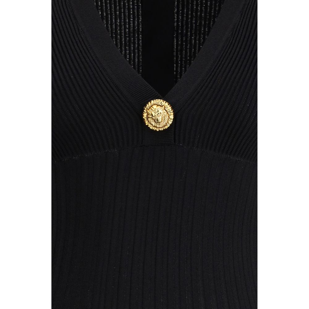 Abito casual in viscosa nera Balmain