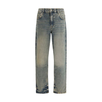 Jeans a gamba dritta in cotone blu Represent