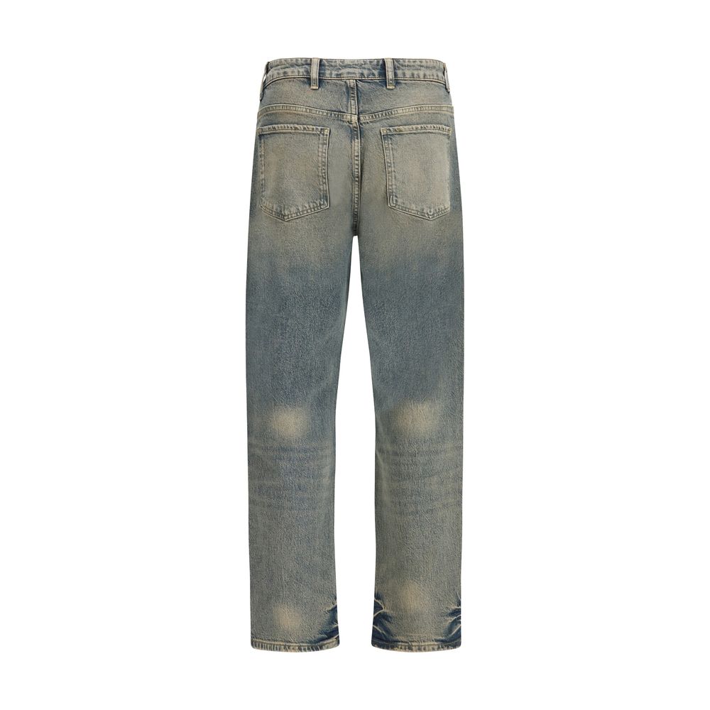 Jeans droits en coton bleu Represent