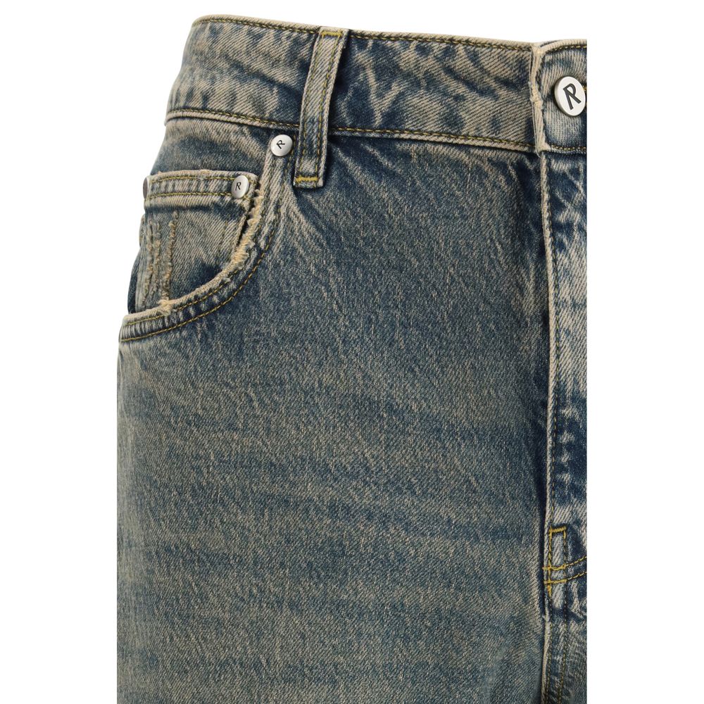 Jeans droits en coton bleu Represent