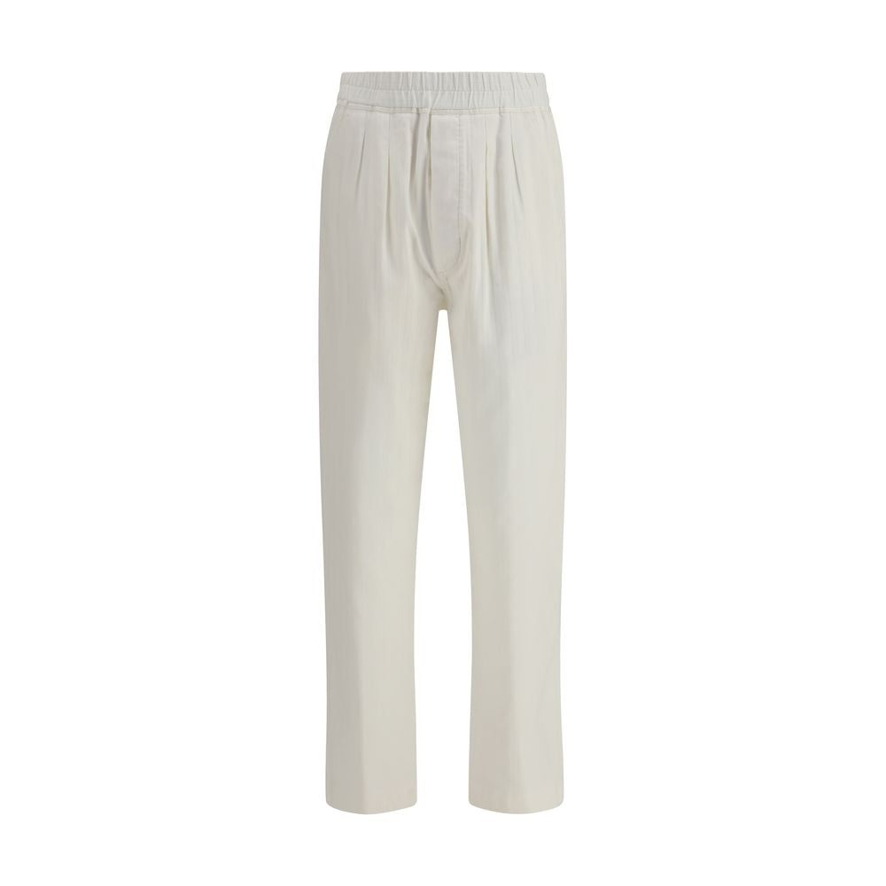 Pantaloni casual in cotone bianco Tom Ford
