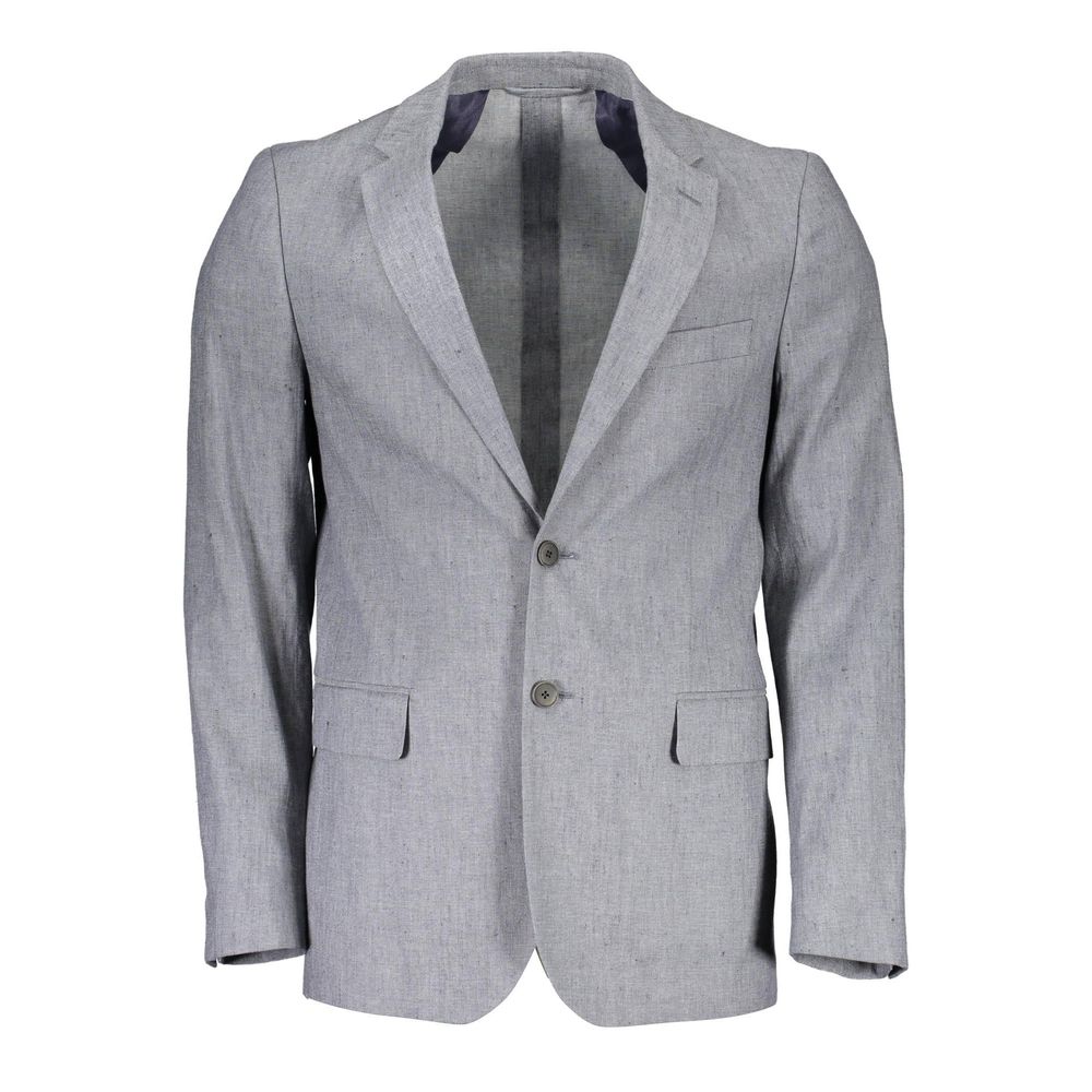 Blazer in cotone grigio Gant