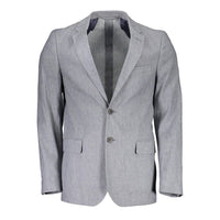Blazer in cotone grigio Gant