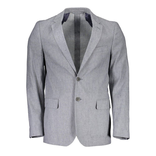 Blazer in cotone grigio Gant