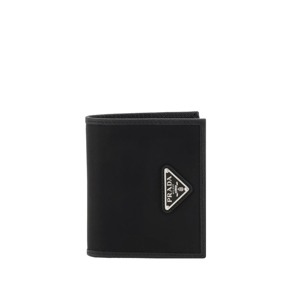 Portefeuille Prada en nylon noir