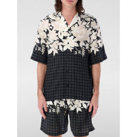 Camicia in seta nera Amiri