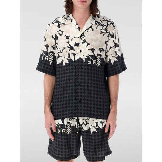 Camicia in seta nera Amiri