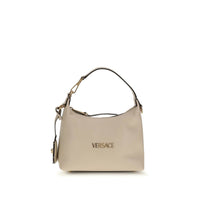 Borsa a mano Versace Bos Taurus in pelle di vitello beige