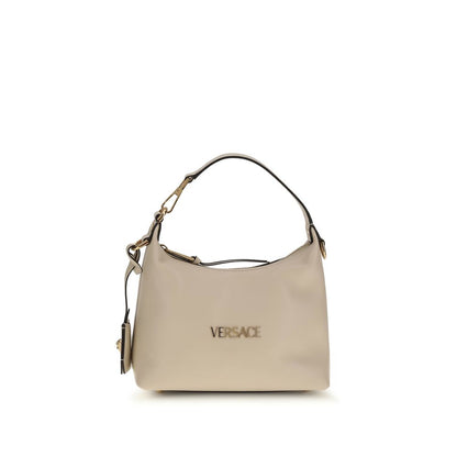 Borsa a mano Versace Bos Taurus in pelle di vitello beige