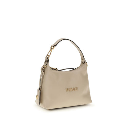 Borsa a mano Versace Bos Taurus in pelle di vitello beige