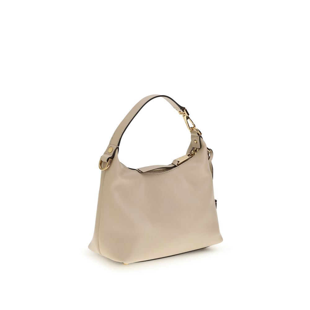 Borsa a mano Versace Bos Taurus in pelle di vitello beige
