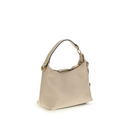 Borsa a mano Versace Bos Taurus in pelle di vitello beige