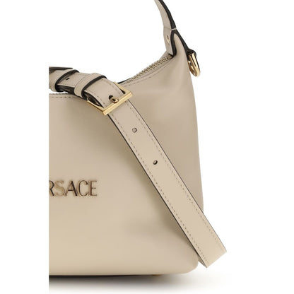 Borsa a mano Versace Bos Taurus in pelle di vitello beige