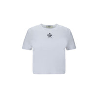 T-shirt bianca in cotone Fendi