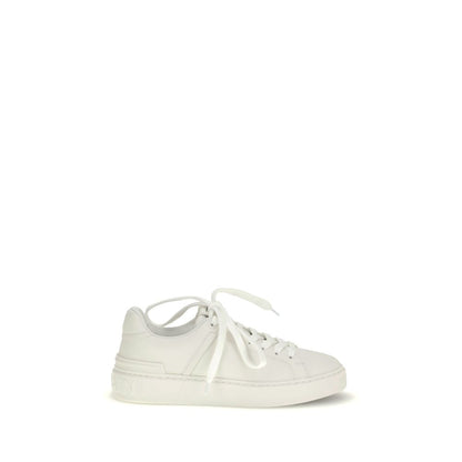 Sneakers basse Balmain Bos Taurus in pelle di vitello bianca