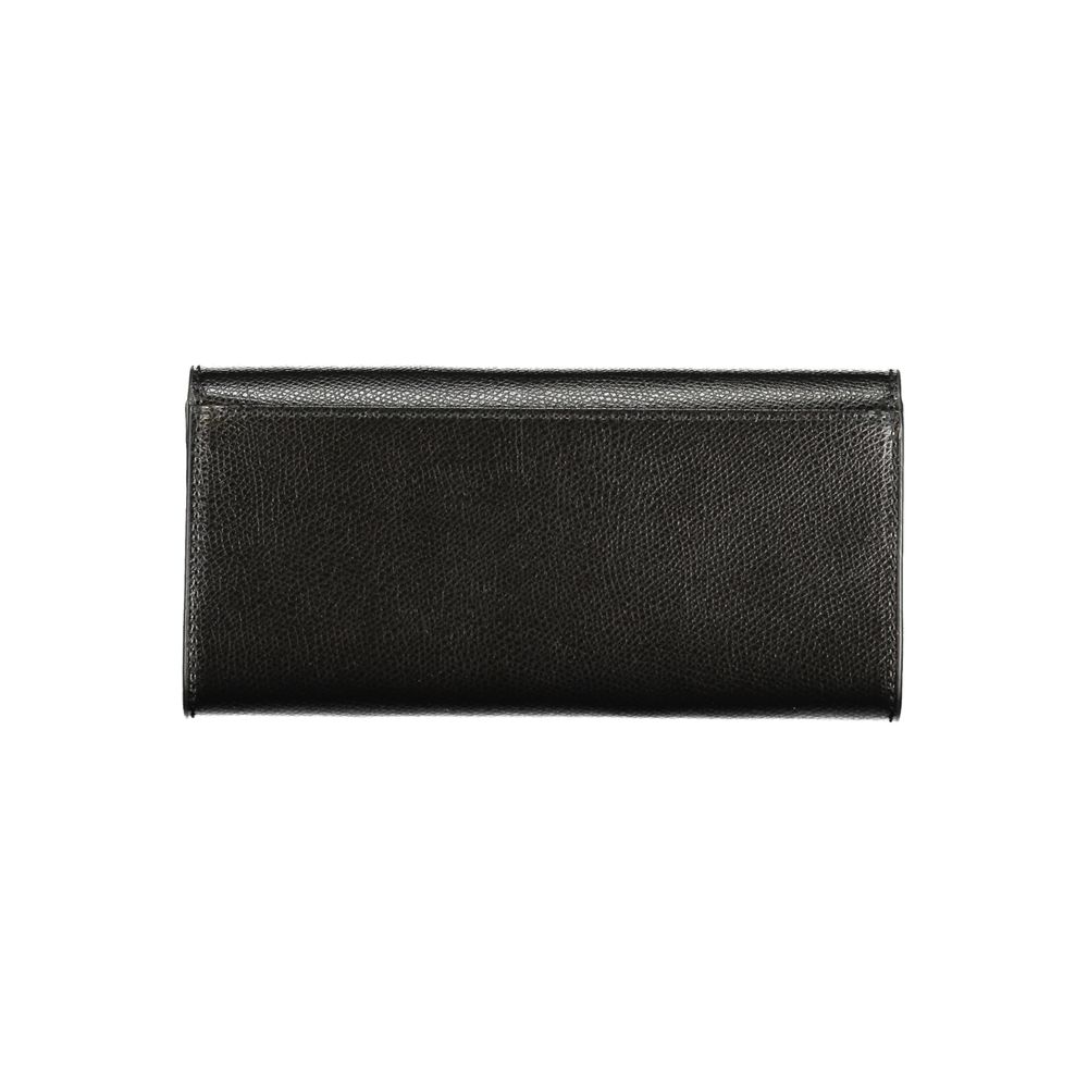 Portefeuille femme en cuir noir Furla Nero