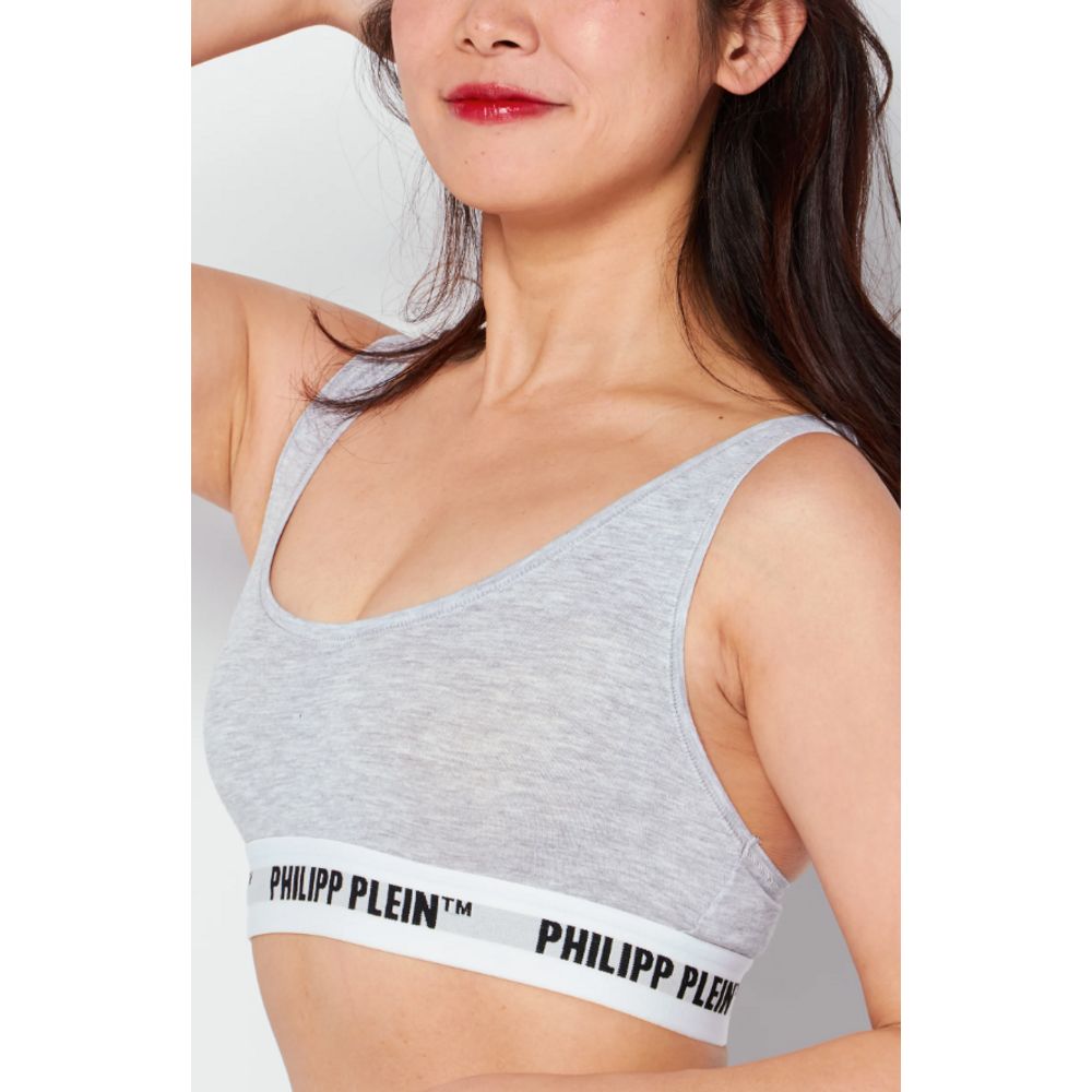 Débardeurs Philipp Plein en coton gris