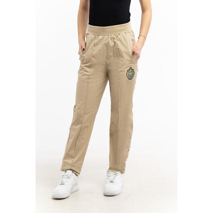 Pantaloni della tuta in cotone beige Fila (pantaloni da allenamento)