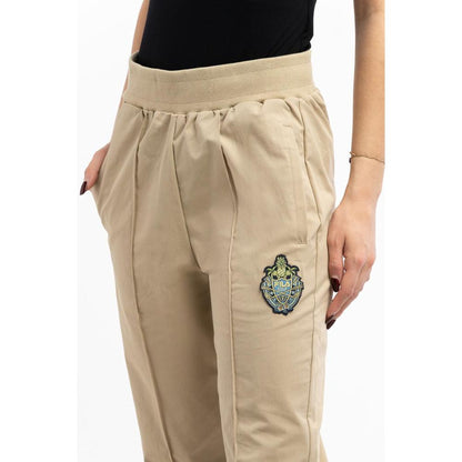 Pantaloni della tuta in cotone beige Fila (pantaloni da allenamento)