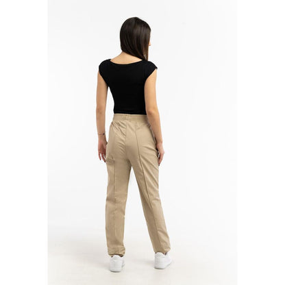 Pantaloni della tuta in cotone beige Fila (pantaloni da allenamento)