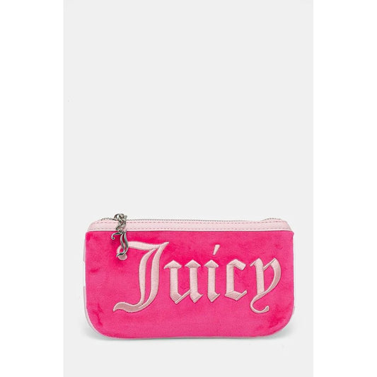 Borsa a tracolla in poliestere rosa Juicy Couture