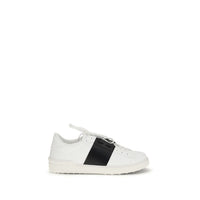 Sneakers basse Valentino Garavani Bos Taurus in pelle di vitello bianca