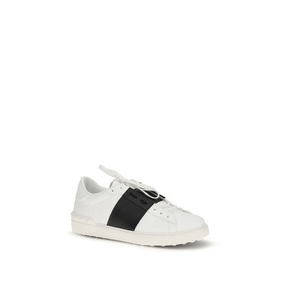 Sneakers basse Valentino Garavani Bos Taurus in pelle di vitello bianca