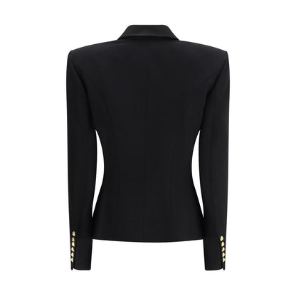 Vestes et manteaux en laine noire Balmain
