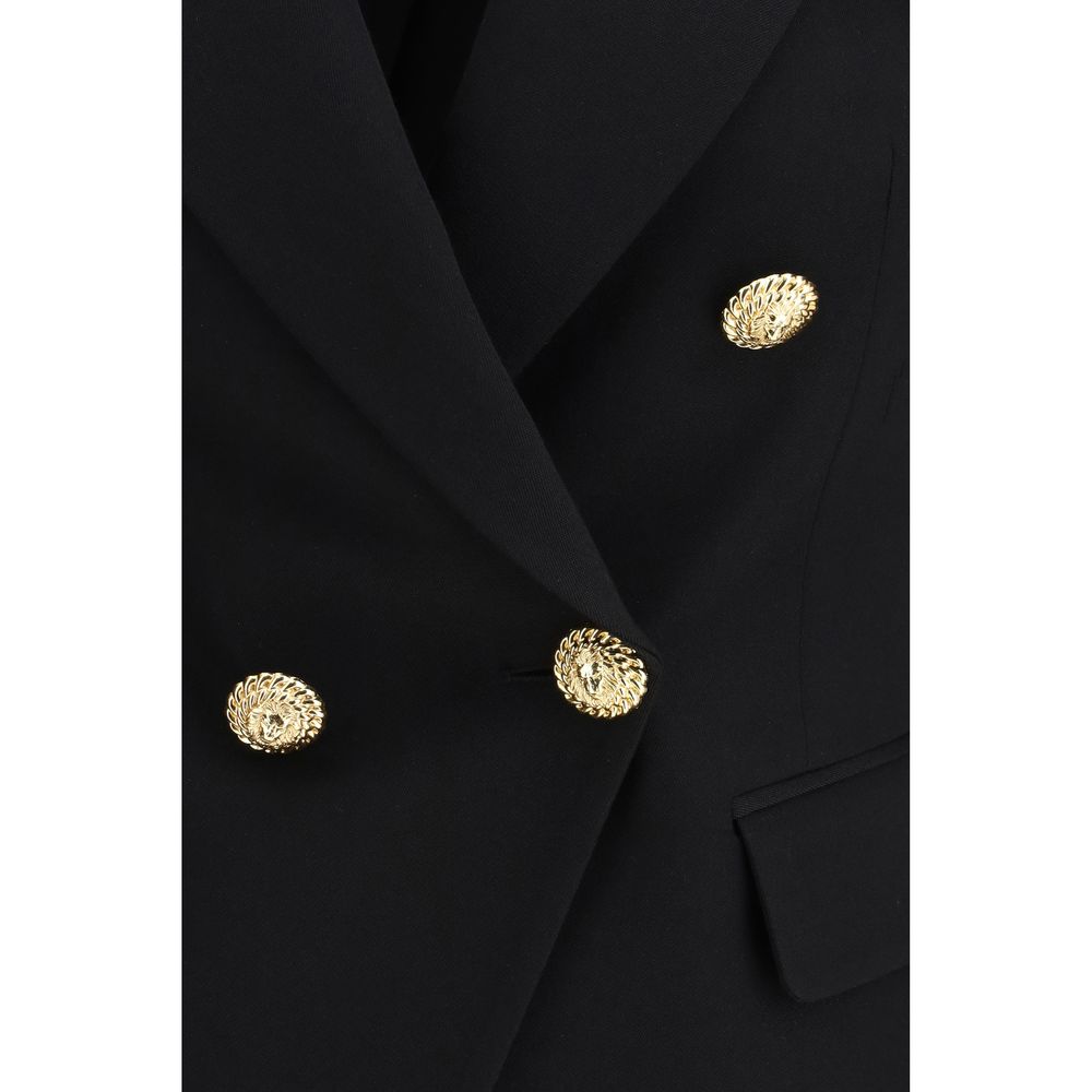 Vestes et manteaux en laine noire Balmain